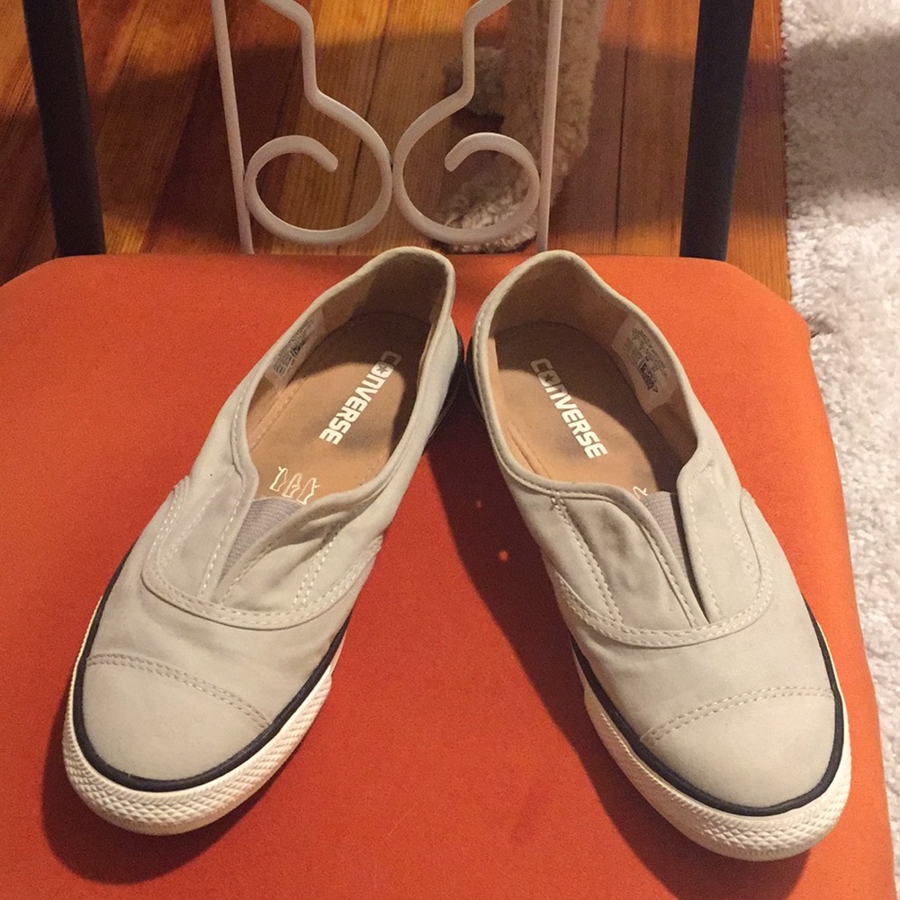 Slip on light grey/beige Converse